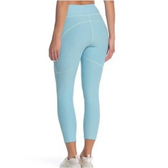 Outdoor Voices Leggings XL Pool Blue 3/4 Warmup High Rise Workout - Picture 4 of 11